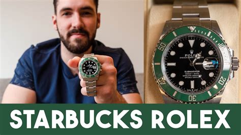 green bezel Rolex vs Starbucks